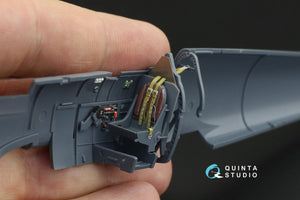 Quinta Studio QD48120 Spitfire Mk.VIII 3D-Printed &amp;amp; colored Interior on decal paper (Eduard) 1/48 – immagine 8