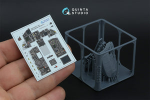 Quinta Studio QDS+32252 F-15C PAD-upgraded 3D-Printed &amp;amp; colored Interior on decal paper (Tamiya) (Small version) (with 3D-printed resin parts) 1/32 – obrázek 2