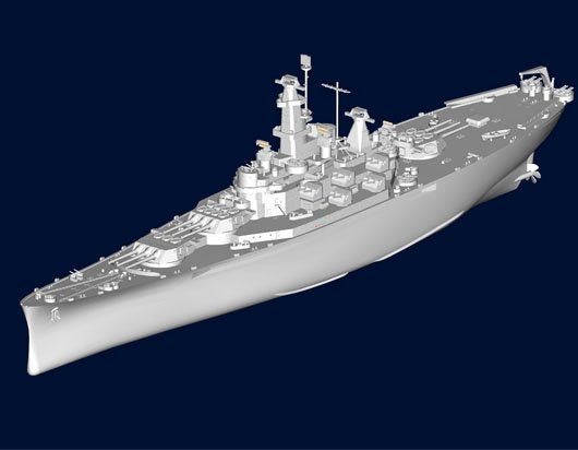 Trumpeter 05762 USS Alabama (BB-60) 1/700 – obrázek 6