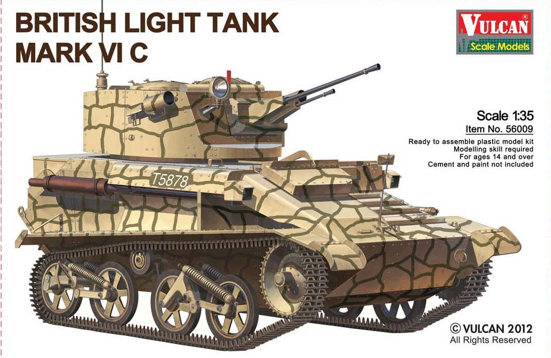 VULCAN 56009 British Light Tank Mk.VI C 1/35
