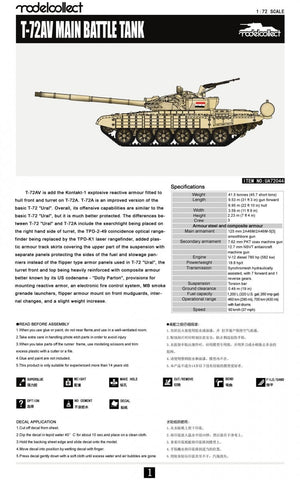 Modelcollect UA72044 T-72AV Main Battle Tank 1/72 – image 3