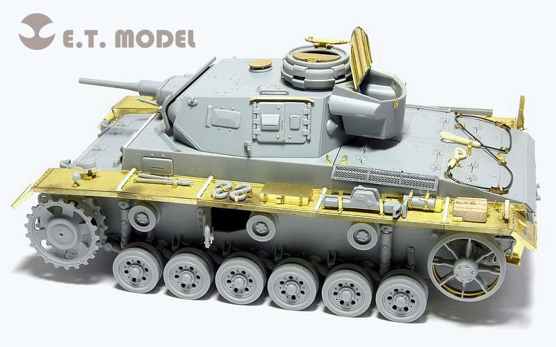 ET Model E35-030 WWII German Pz.Kpfw.III Ausf.J Basic (For DRAGON 6463/6394) (1/35) – imagen 2