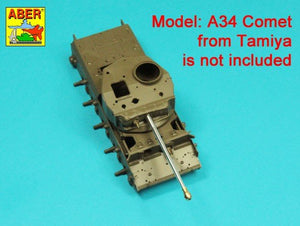 Aber 35L-332 76.2 mm (3 inch) 17 pounder Mk. II barrel with muzzle brake for A34 COMET tank 1/35 – Bild 11