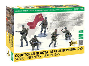 Zvezda 3718 Soviet Infantry. Berlin 1945 1/35 – obrázek 2