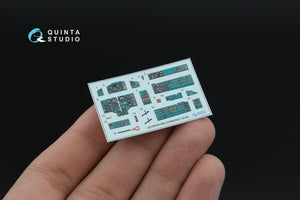 Quinta Studio QD+48558 MiG-25RB/MiG-25RBT 3D-Printed &amp;amp; colored Interior on decal paper (ICM) (with 3D-printed resin parts) 1/48 – obrázek 6