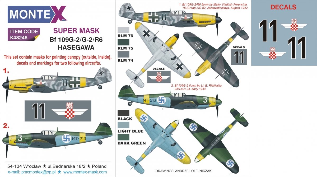 Montex K48246 Bf 109G-2 1/48