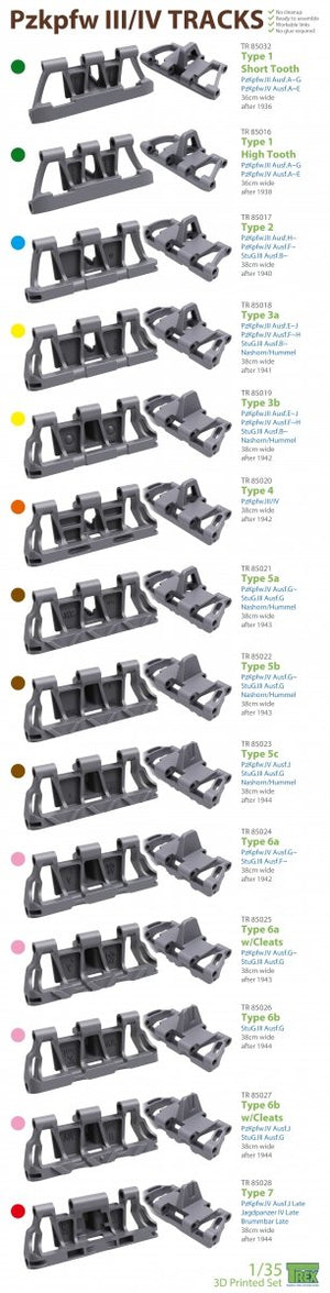 T-Rex Studio TR85032 PzKpfw III/IV Tracks Type 1 Short Tooth 1/35 – image 5