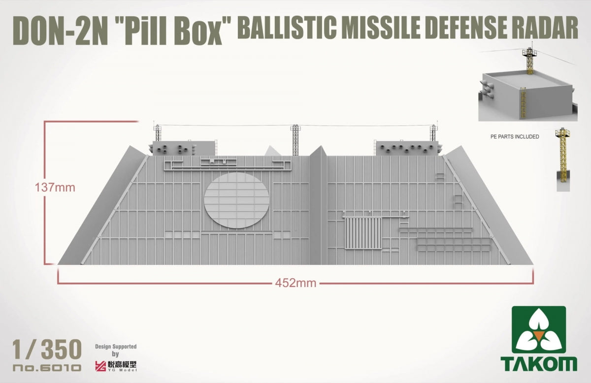 Takom 6010 DON-2N Pill box Ballistic Missile Defense Radar 1/350 – image 4