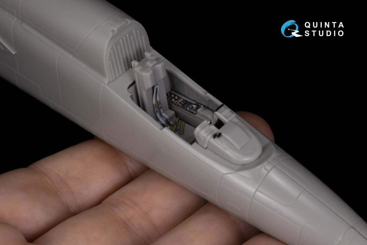 Quinta Studio QD48064 Mitsubishi F-1 3D-Printed &amp;amp; colored Interior on decal paper (Hasegawa) 1/48 – imagen 9