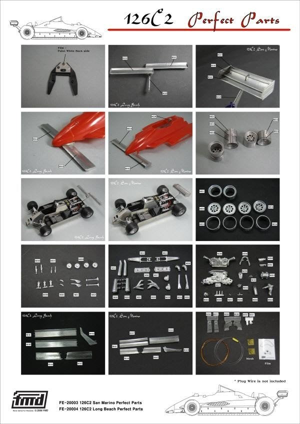 KA Models FE-20003 126C2 SAN MARINO PERFECT PARTS for Fujimi 1/20 – image 6