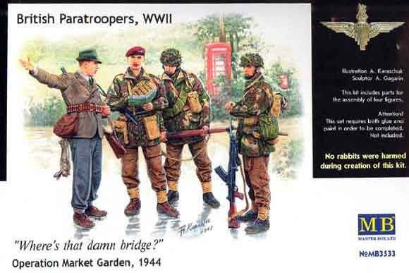 Master Box 3533 British paratroopers, 1944. Kit 1 1/35