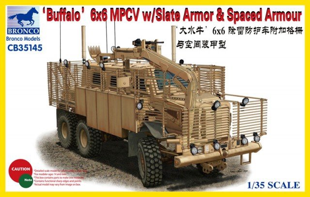 Bronco CB35145 Buffalo 6x6 MPCV w/Slate Armor Spaced Armor