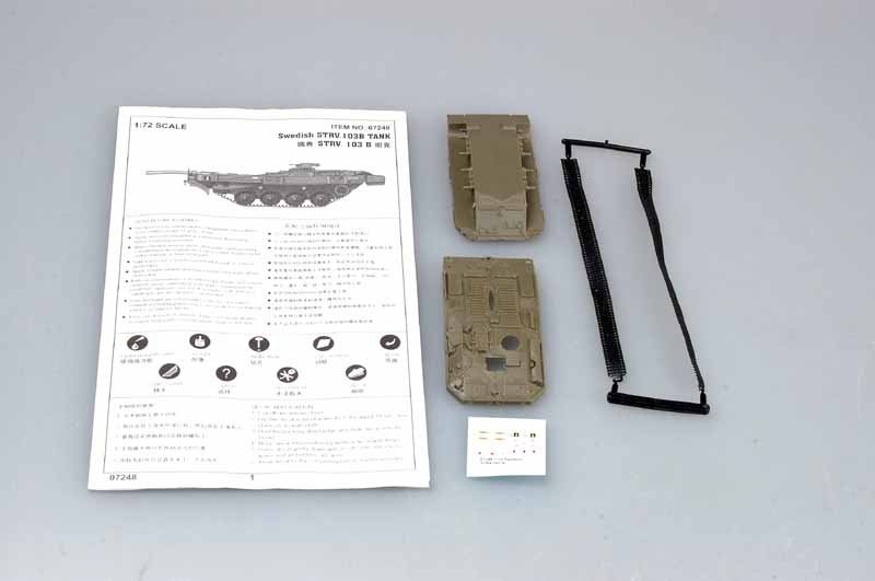 Trumpeter 07248 Swedish Strv 103B MBT 1/72 – obrázek 3