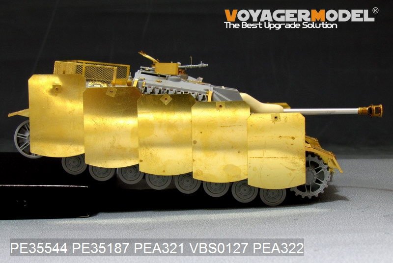 Voyager Model PEA321 WWII German StuG.IV Pivot-Mounting Swinging Type Hull Side Armor Skirts (For DRAGON) 1/35 – image 6