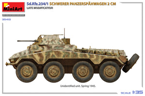 MiniArt 35413 Sd.Kfz.234/1 Schwerer Panzerspähwagen (2 cm). Late Mod 1/35 – obrázek 5