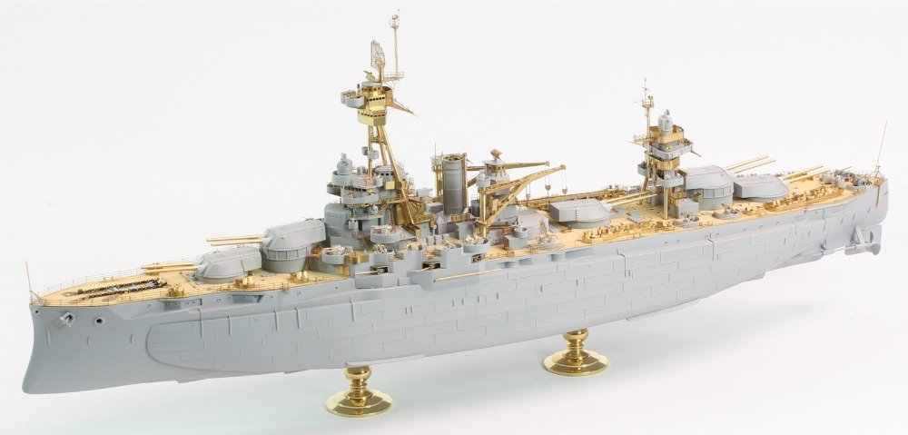 Pontos 35023FB USS BB-34 New York 1944 Detail-up set (w/Teak Blue Deck, Barrels, Resin, PE) – Bild 2