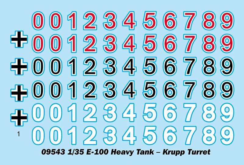 Trumpeter 09543 E-100 Heavy Tank Krupp Turret 1/35 – Bild 3