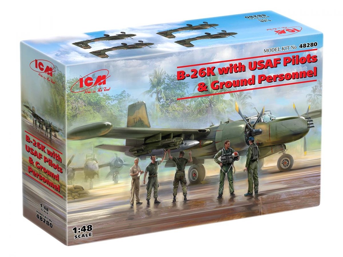 ICM 48280 B-26K with USAF Pilots &amp;amp; Ground Personnel 1/48 – image 10