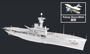 FlyHawk Model FH1122 HMS Hermes 1942 1/700 – zdjęcie 3