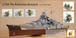 Very Fire VF350003 The Battleship Bismarck For Tamiya 78013 1/350 – image 2
