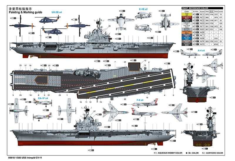 Trumpeter 05618 USS Intrepid CV-11 1/350 – image 3