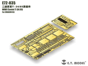 ET Model E72-035 WWII Soviet T-34/85 For DRAGON 1/72 – immagine 2