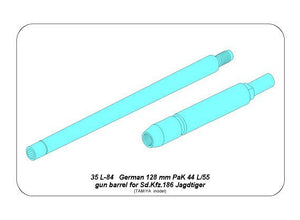 Aber 35L-084 128mm PaK 44 L/55 gun barrel for Sd.Kfz.186 Jagdtiger 1/35 – obrázek 8