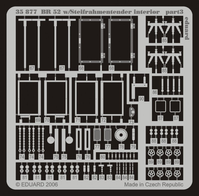 Eduard 35877 BR 52 w/ Steifrahmentender interior 1/35 Trumpeter – image 3