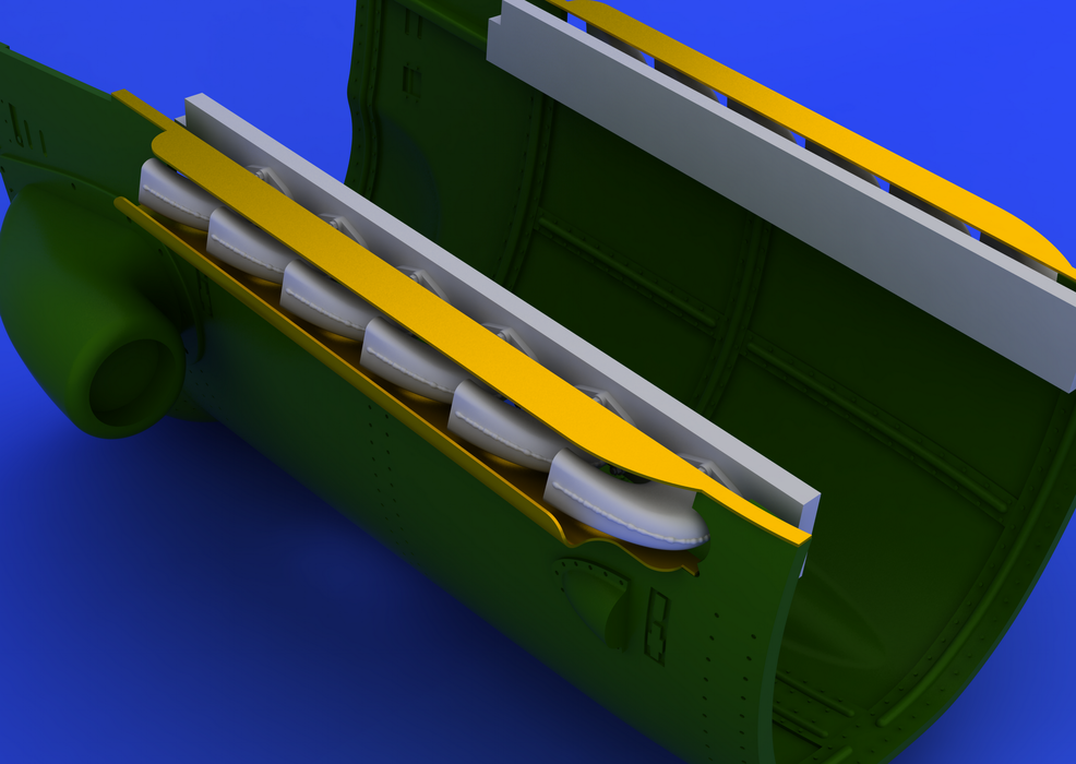 Eduard 632020 Bf 109G-6 exhaust stacks 1/32 (Revell) – Bild 3