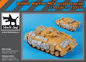 Ensemble d&amp;#39;accessoires Black Dog T35112 British Warrior MCV au 1/35