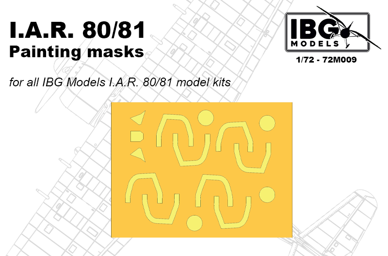IBG 72M009 IAR 80/81 PAINTING MASKS for all IBG Models IAR 80/81 model kits 1/72