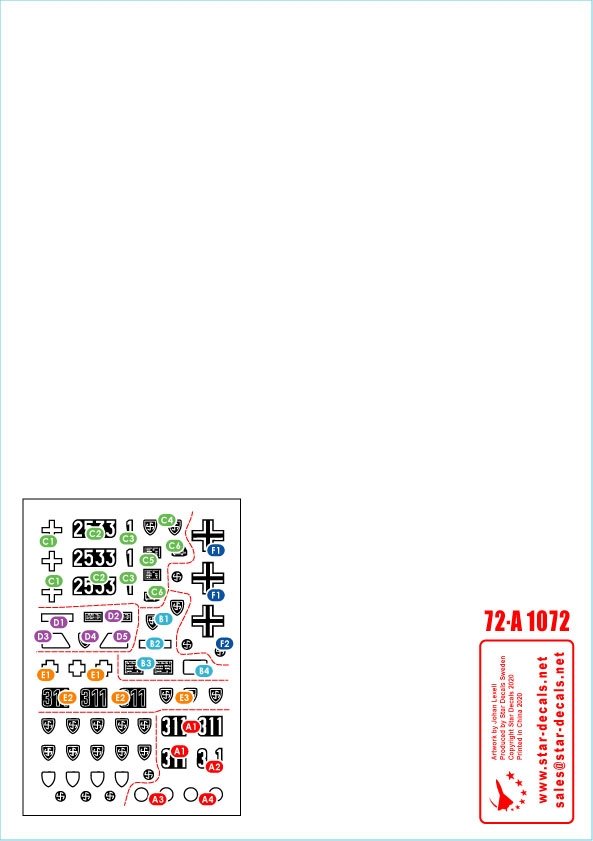 Star Decals 72-A1072 Wiking # 3. 1/72 – zdjęcie 2