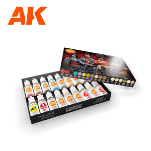 AK Interactive AK11762 SIGNATURE SET – HISTORICAL FIGURES P. XVI-XVIII BY PEPE GALLARDO PAINT SET 18x17 ml – obrázek 2