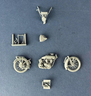 Copper State Models B32011 US Model J Military Motorcycle 1916-1918 1/32