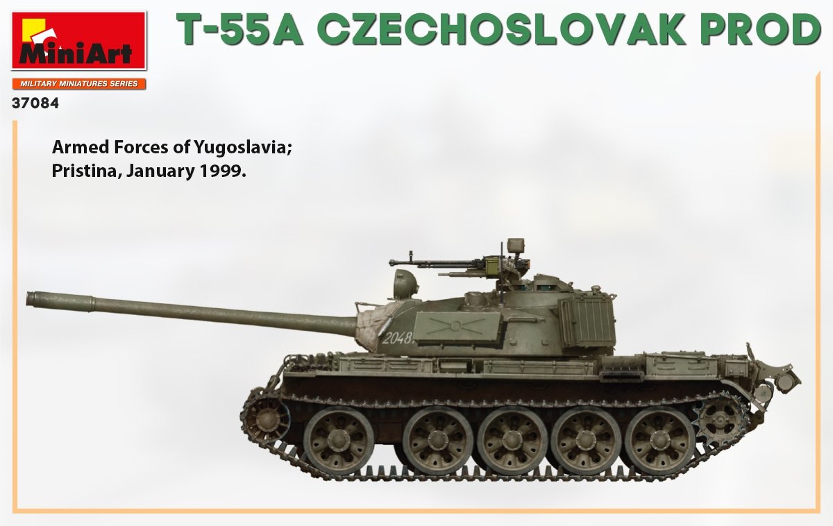 Miniart 37084 T-55A CZECHOSLOVAK PRODUCTION 1/35 – obrázek 9