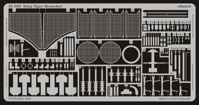 Eduard 35698 King Tiger Henschel 1/35 Dragon