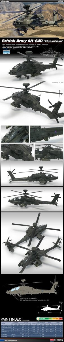 Academy 12537 AH-64D Royal Army Afghanistan 1/72 – image 2