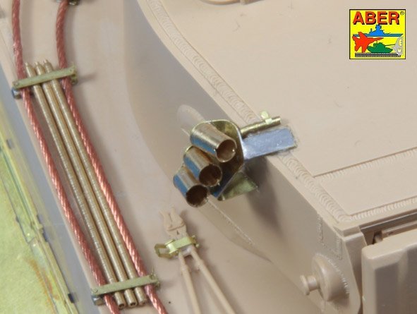 Aber R-34 Smoke Discharges for German Tanks like Tiger I, Panther A/D, Panzer IIIL, Panzer IVG, Luchs, Puma 1/35 – Bild 7
