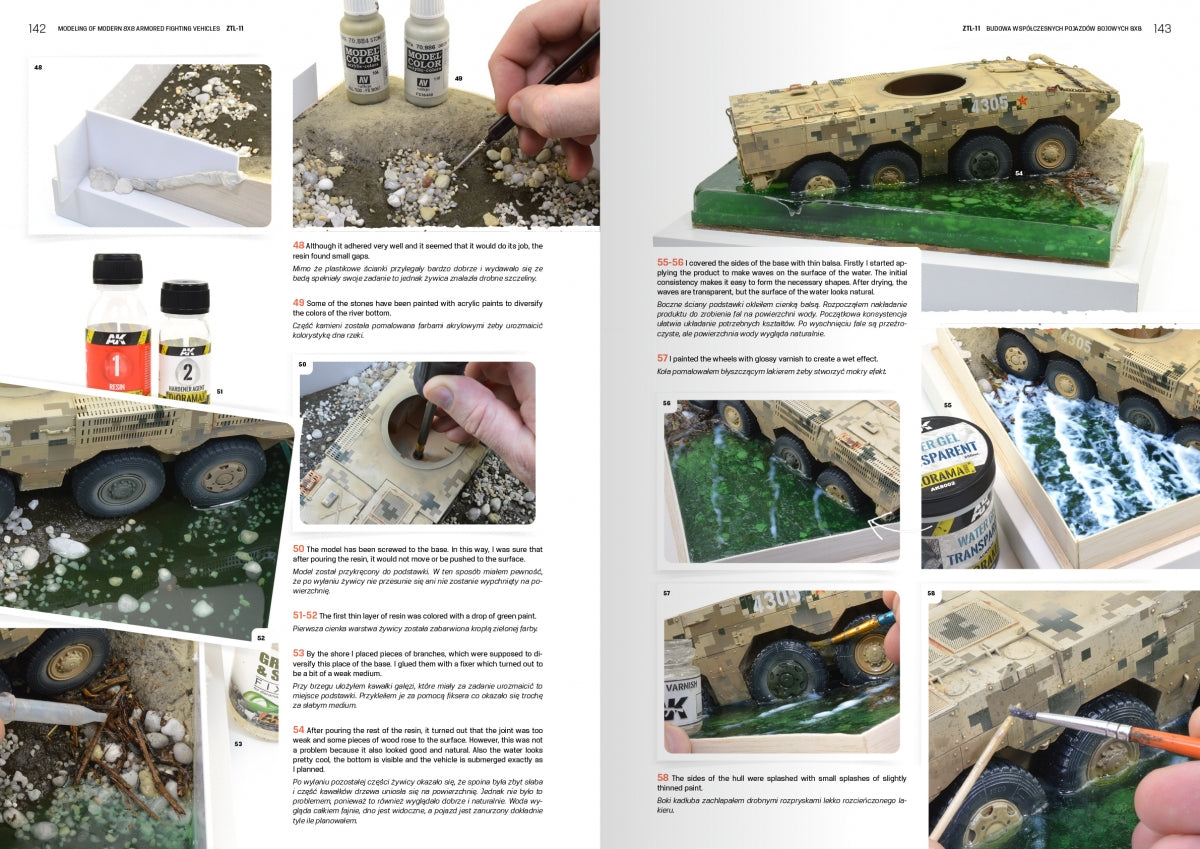 AK Interactive AK130017 MODELING MODERN ARMORED FIGHTING 8X8 VEHICLES (PL/EN) – image 7