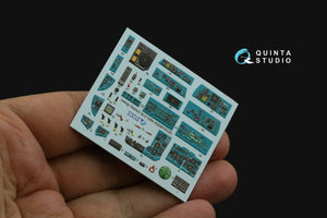 Quinta Studio QDS-48504 MiG-31B 3D-Printed &amp;amp; colored Interior on decal paper (Hobby Boss) (Small version) 1/48 – Bild 6
