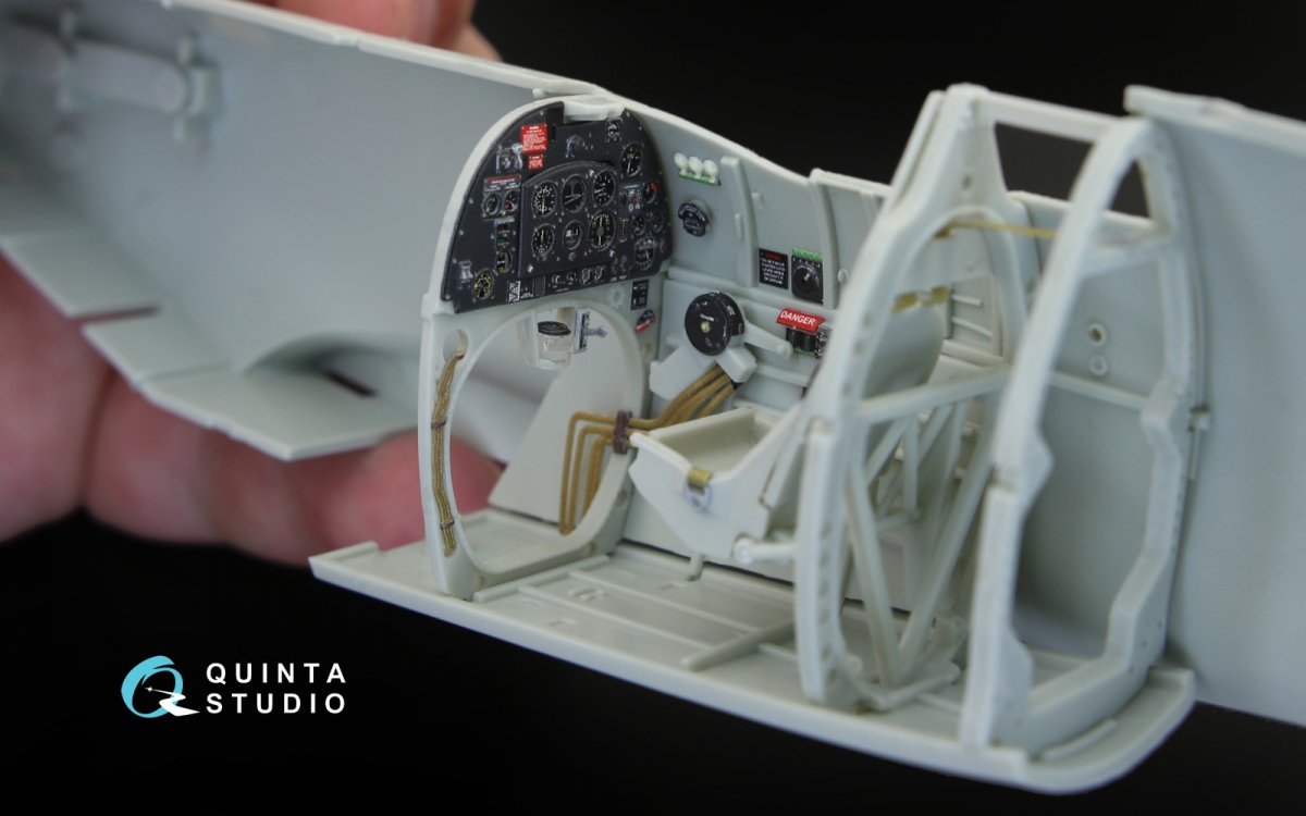 Quinta Studio QD32044 Spitfire Mk. IX 3D-Printed &amp;amp; colored Interior on decal paper (for Revell kit) 1/32 – Bild 9
