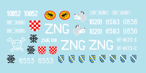 Star Decals 35-C1029 Yugoslavia (JNA), Serbia, Slovenia, Croatia, Bosnia Militia, Bosnia post war (OS-BiH) 1/35 – image 2