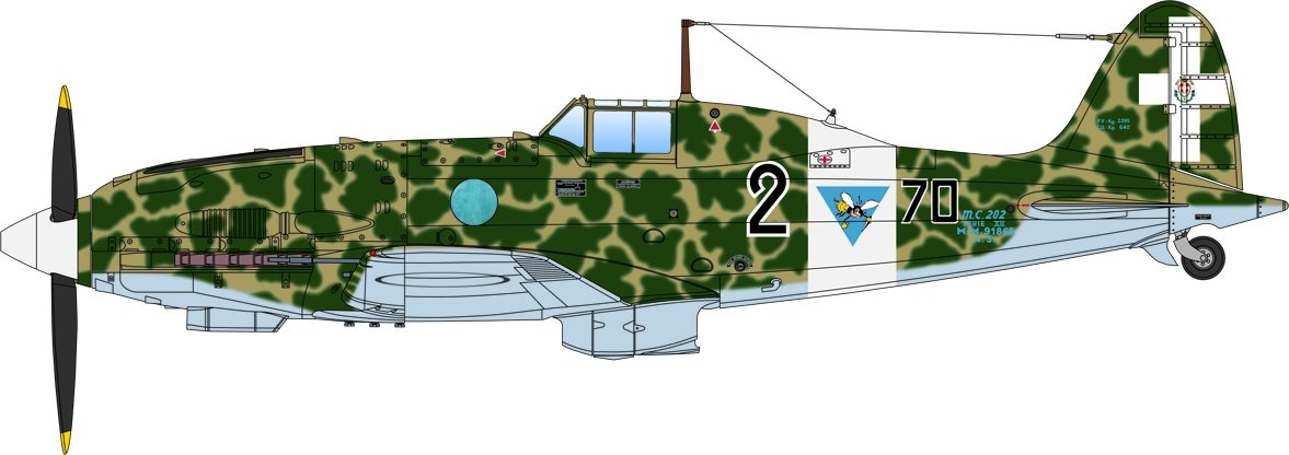 Italeri 2518 Macchi MC 202 Folgore 1/32 – immagine 13