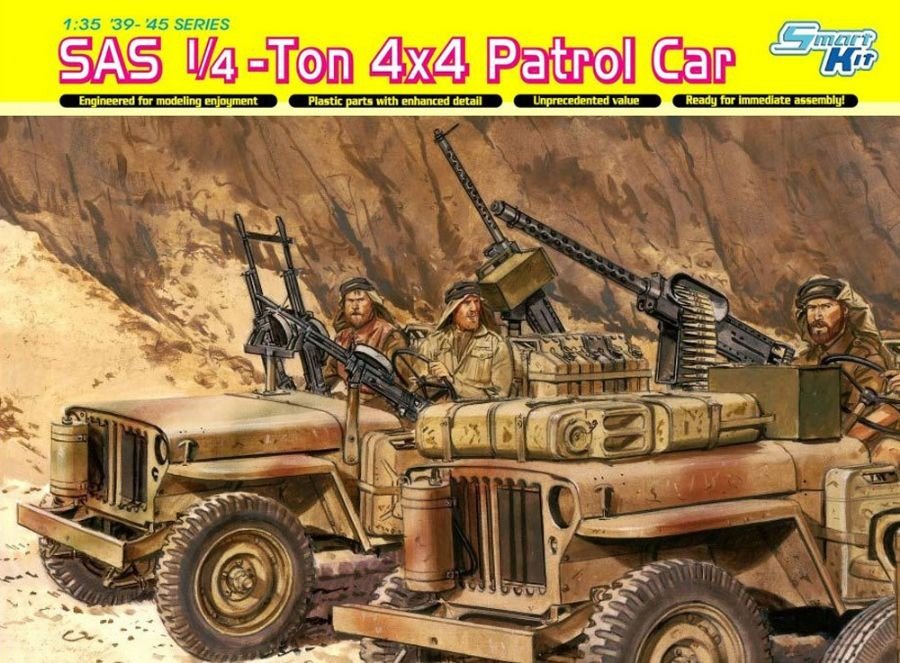 Voiture de patrouille Dragon 6745 SAS 1/4 tonne 4x4 (1/35)
