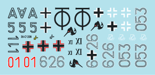 Star Decals 35-C1208 German tanks in Italy # 8 Mixed AFVs 1/35 – obrázek 2
