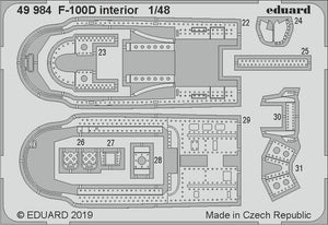 Eduard 49984 F-100D interior 1/48 TRUMPETER – Bild 2