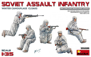 MiniArt 35226 SOVIET ASSAULT INFANTRY (WINTER CAMOUFLAGE CLOAKS) 1/35
