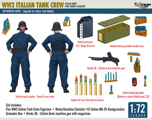 Mirage Hobby 720005 Italian Tank Crew 3D Print 1/72 – Bild 4