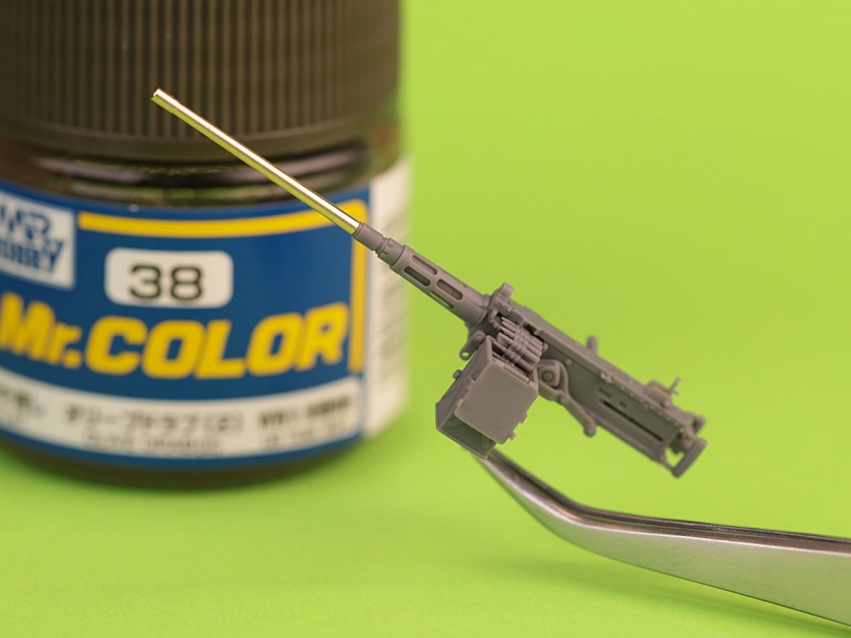 Master GM-35-069 Browning M2HB .50 cal (12.7mm) - machine gun with tank mount - early WWII period (D69820 cradle with D68375 small ammo box) 1/35 – obrázek 7