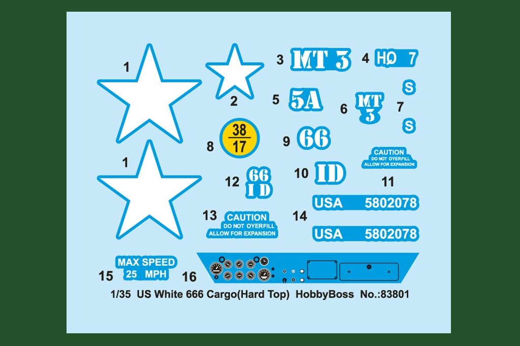Hobby Boss 83801 US White 666 Cargo Hard Top 1/35 – imagen 4